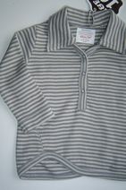 **UITVERKOCHT** IMPS & ELFS Z08 leuk gestreept polotruitje (silvergrey 416-grey 137), maat 62 en 68