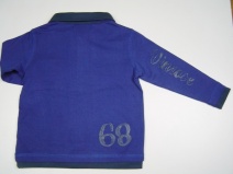 VINROSE W09/10 stoere polosweater (royal blue), maat 86, 92, 140