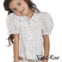 VINROSE Z2010 trendy blouse NANCY (little flower), maat 98 t/m 152