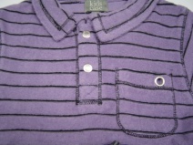 KIDSCASE Z2009 stoer setje polo/short (lilac-black) 74