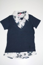 VINROSE Z2011 set shirt-rok GOSSIP-BALLOON (navy print) 80 t/m 110