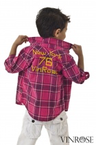 VINROSE Z2011 blouse TORRES (pink check) 86, 134, 146