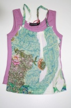 VINROSE Z2011 superset top MEDAL-rokje NEA (print aurobella) 98 t/m 134