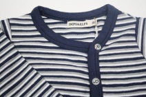 **UITVERKOCHT** IMPS&ELFS W2010 chique setje vestje/broekje streep (late navy-597-wit-100-grey-873), 50