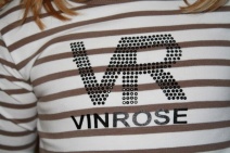 VINROSE W2011 shirt PARIS (taupe streep), 86 t/m 152