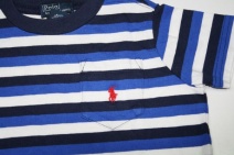 RALPH LAUREN t-shirt streep (navy-kobalt-wit) 98, 104, 122