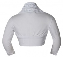 **UITVERKOCHT** VINROSE Z2012 BOLERO (wit) 146-152