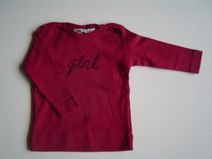 **UITVERKOCHT** IMPS&ELFS shirtje (rood) -GIRL- maat 62 en 68