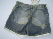 CARBONE hippe meidenshort in stoere wassing, maat 152