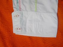 VINROSE meidencapri (WIT) met leuke stiksels , maat 152, 164