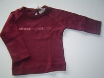 IMPS&ELFS heerlijk shirtje lange mouw (bordeaux) - Sweetchildofmine- maat 62, 68