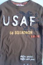 AIRFORCE stoer jongensshirt (bruin), maat 152