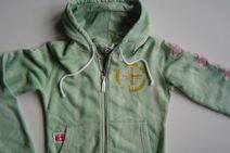 AIRFORCE leuk hooded meidenvest (gemarmerd groen), maat 170-176