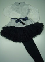 VINROSE W2010/2011 petticoat PARTY navy, maat 86 t/m 152