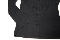 SWART gave blouse ELLA (zwart) 116