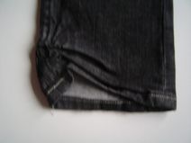 VINGINO BRITT; zwart/grijze spijkerbroek, maat 116, 140, 152