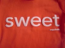 **UITVERKOCHT** IMPS&ELFS rood t-shirtje -SWEET-, maat 56