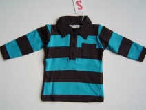 IMPS & ELFS mooie polo (licorice 788-turquoise 276), maat 62,