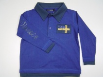 VINROSE W09/10 stoere polosweater (royal blue), maat 86, 92, 140