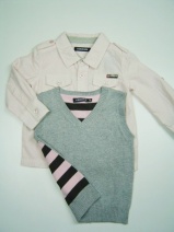 VINROSE SUPERVOORDEELSET blouse/spencer (grey/pink), maat 128