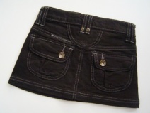 5&CO W08/W09 stoer jeansrokje (black denim), maat 134 t/m 164