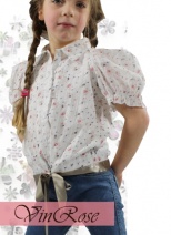 VINROSE Z2010 trendy blouse NANCY (little flower), maat 98 t/m 152