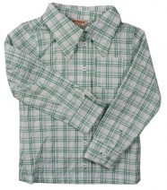 IMPS & ELFS Z09/Z10 blouse in frisse ruit (wit-groen), 80, 86