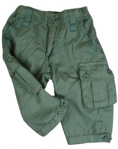 IMPS & ELFS Z09/Z10 stoer broekje met gekleurde stiksels (army-groen) 86