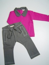 IMPS&ELFS W2009/10 mooie set blouse/broekje (purple pink 480 grey 868), 62
