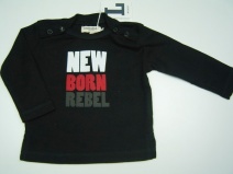 **UITVERKOCHT** IMPS&ELFS W2009/10 stoer shirt -new born rebel- (black 899), 68, 74