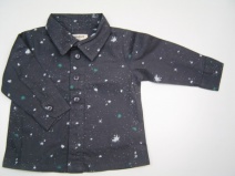 IMPS&ELFS W2009/10 stoere blouse met verfspatten (antra 891), 62, 68, 74