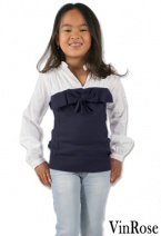 VINROSE W2010/2011 super blouse-truitje OLIVIA (navy) 74 t/m 98