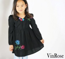 VINROSE 2010/2011 jurk MIRACLE (black) 98 t/m 134