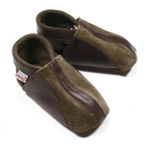 OXXY babyslofjes sude/leer (brown)