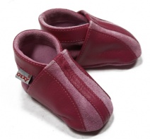 OXXY babyslofjes sude/leer (fuchsia)