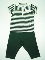 IMPS&ELFS Z2010 voordeelset streep polo (deep green-687), 62