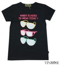 VINROSE Z2011 t-shirt JACKY (zwart), 86, 110, 134, 140