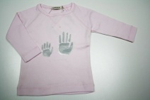 **UITVERKOCHT** IMPS&ELFS  W2010 shirtje HANDJES 'me and my sister' (soft pink-303) 56