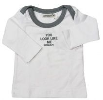 IMPS&ELFS  W2010 shirtje you look like me' (wit-100) 56, 62, 68