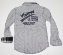 **UITVERKOCHT** VINROSE W2011 blouse VINCENT (blue stripe) 110-116