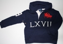 RALPH LAUREN hooded sweater (navy), 140-146