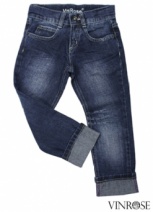 VINROSE W2011 stoere jongensjeans BAGGY (dark blue) 92 t/m 116