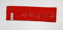 KIK-KID bandana/haarband met zilveren sterretjes (rood)
