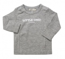 **UITVERKOCHT** IMPS&ELFS Z2011 longsleeve 'LITTLE ONE!' (grey melange-m875wit-100) 56