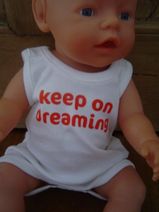 IMPS&ELFS witte romper - keep on dreaming -, maat 56