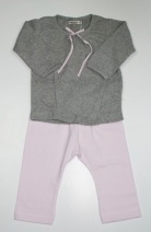 IMPS&ELFS Z2011 set longsleeve strik/broek (grey melange-m875-soft pink-303), 68