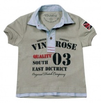 VINROSE Z2012 poloshirt HENRY (elephant grey) 86 t/m 152