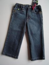 **UITVERKOCHT** PJB JEANS; meidenjeans in donkere wassing, maat 92