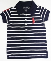 RALPH LAUREN BIG PONY PIQUE POLO (navy-wit), 92 t/m 122