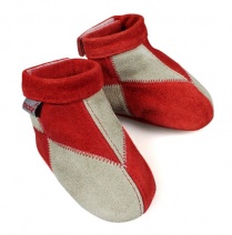 OXXY slofjes sude twee kleuren (zand-rood), S